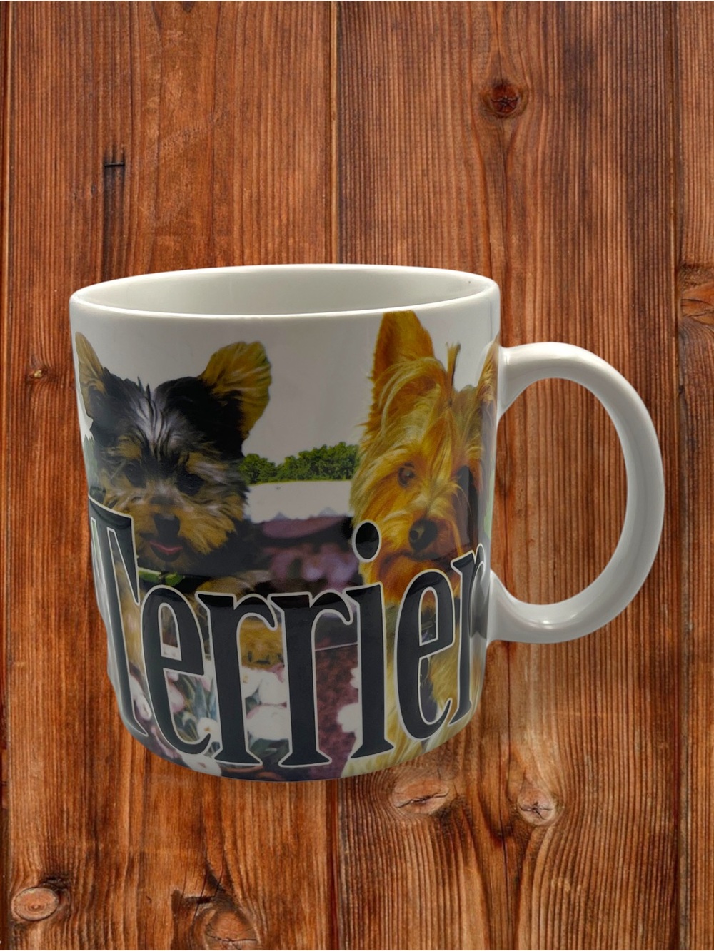 Americaware 2011 Yorkshire Terrier 3D Raised Letter Jumbo Coffee Mug 18oz
